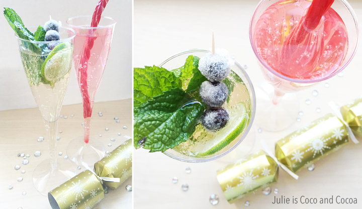Evergreen and Candy Mocktails