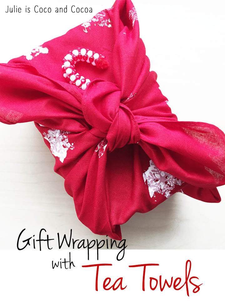 Gift Wrapping with Tea Towels