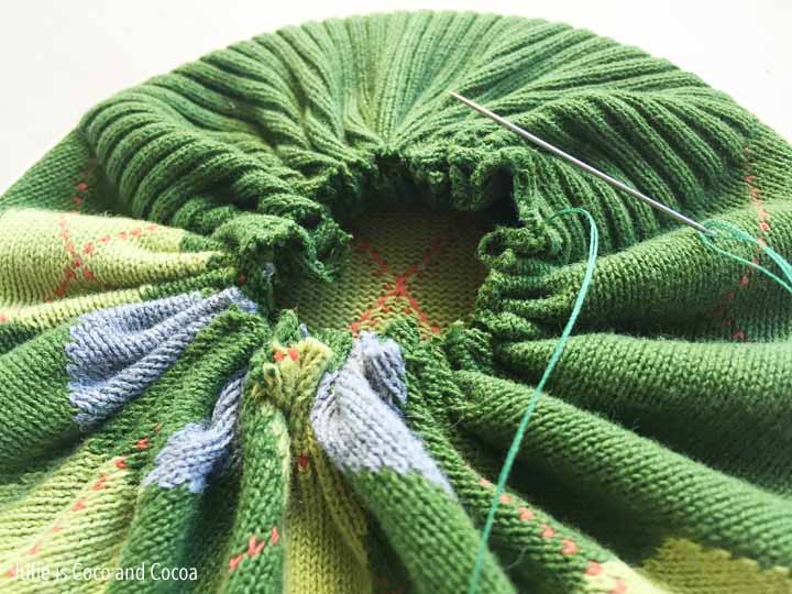 sweater embroidery hoop art back