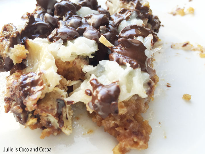 Magic Bars recipe from Julie is Coco and Cocoa