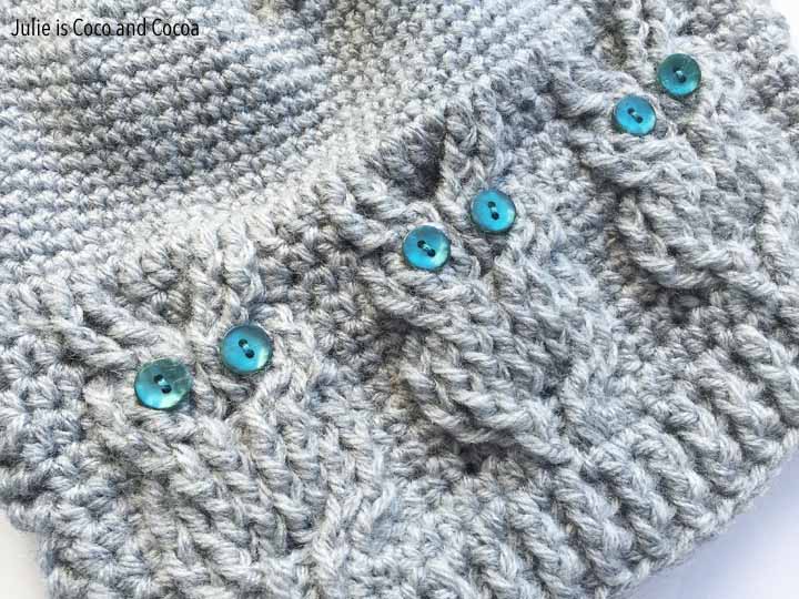 owl hat crochet pattern button eyes