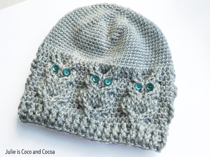 owl hat crochet pattern buttons