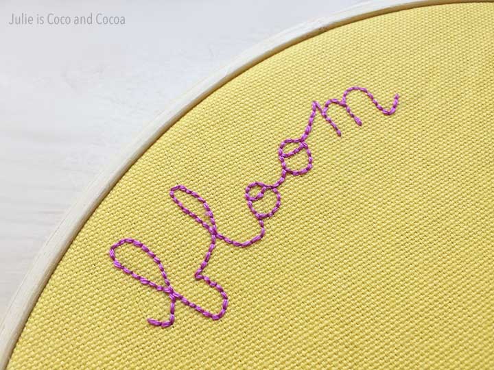 'Bloom' Embroidery Hoop