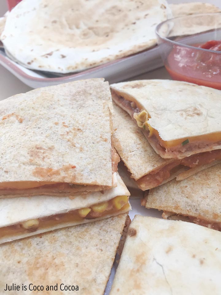 Refried Beans Quesadillas, Chicken and Vegetarian recipes