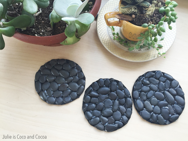 River Rock Coasters DIY from Julie is Coco and Cocoa