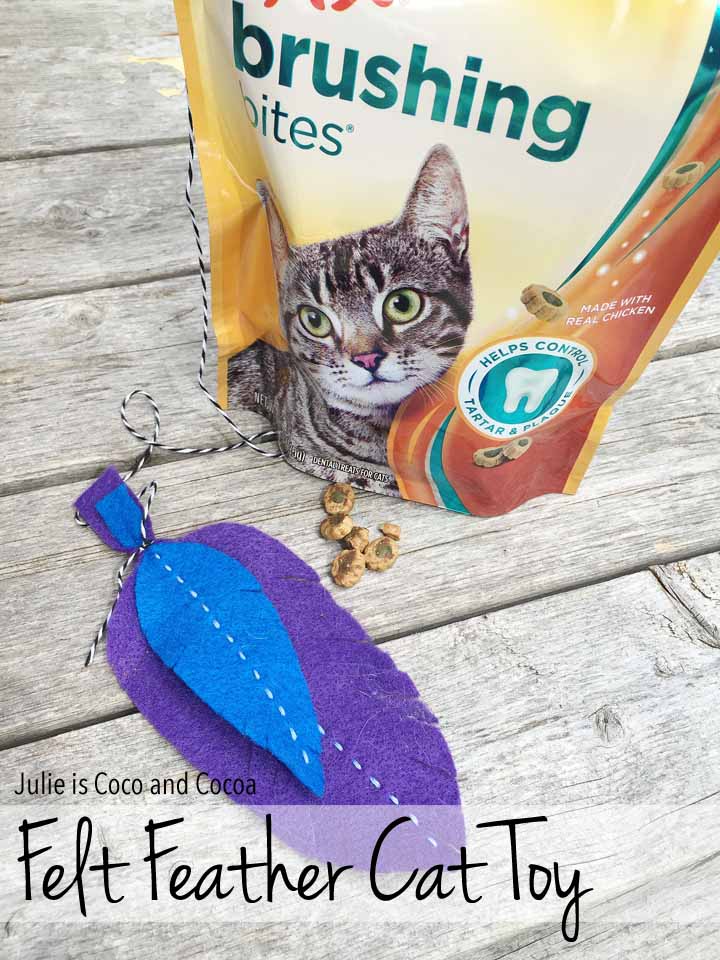 Felt Feather Cat Toy DIY