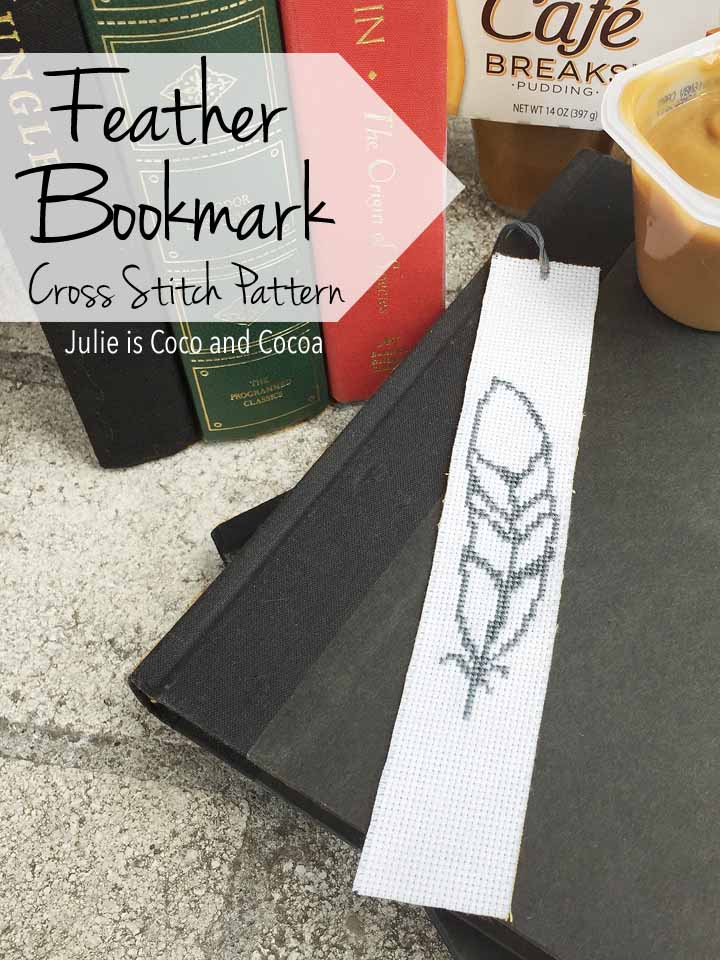 Feather Bookmark Cross Stitch Pattern