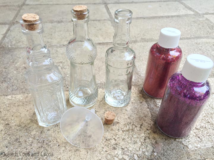 DIY Glitter Potion Bottles