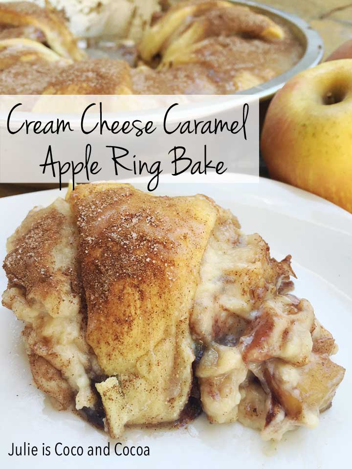 Cream Cheese Caramel Apple Ring Bake 