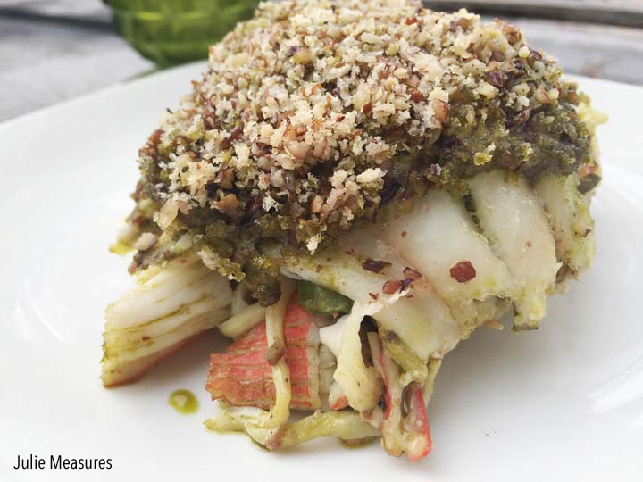 Crab and Vegetable Stuffed Sole