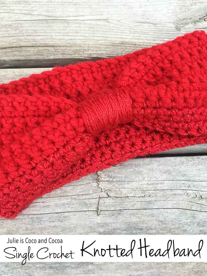 Single Crochet Knotted Headband