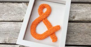 Knit icord Ampersand