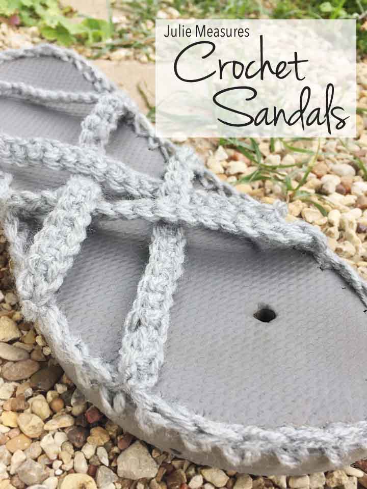 How to Crochet Sandals Out of Flip Flops | Crochet Shoes Free Pattern -  Beanies & Weenies