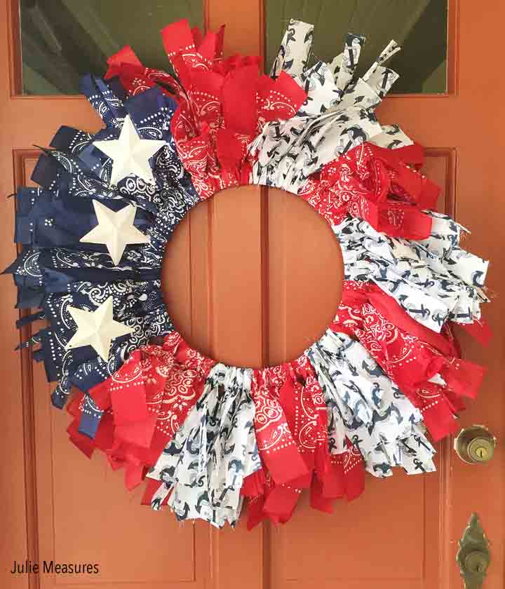 Bandanna Patriotic Wreath