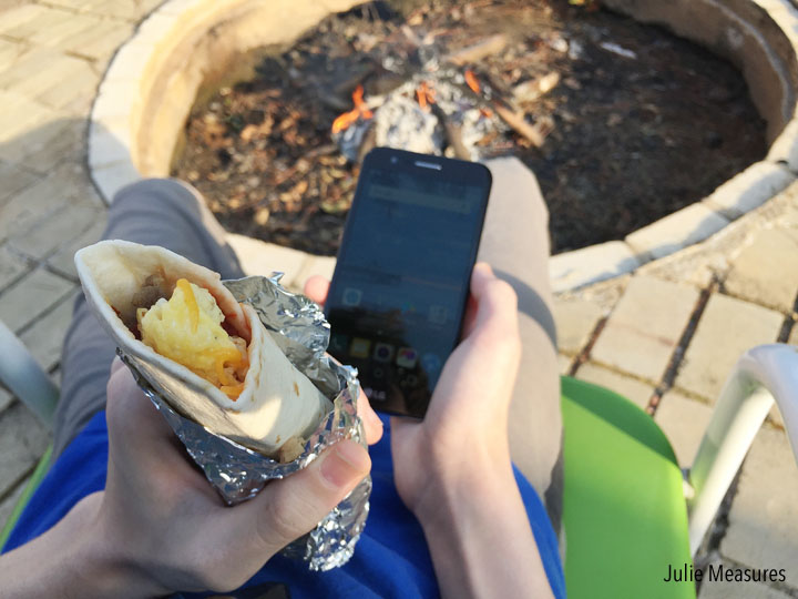 Campfire Breakfast Burritos (or Breakfast Tacos)