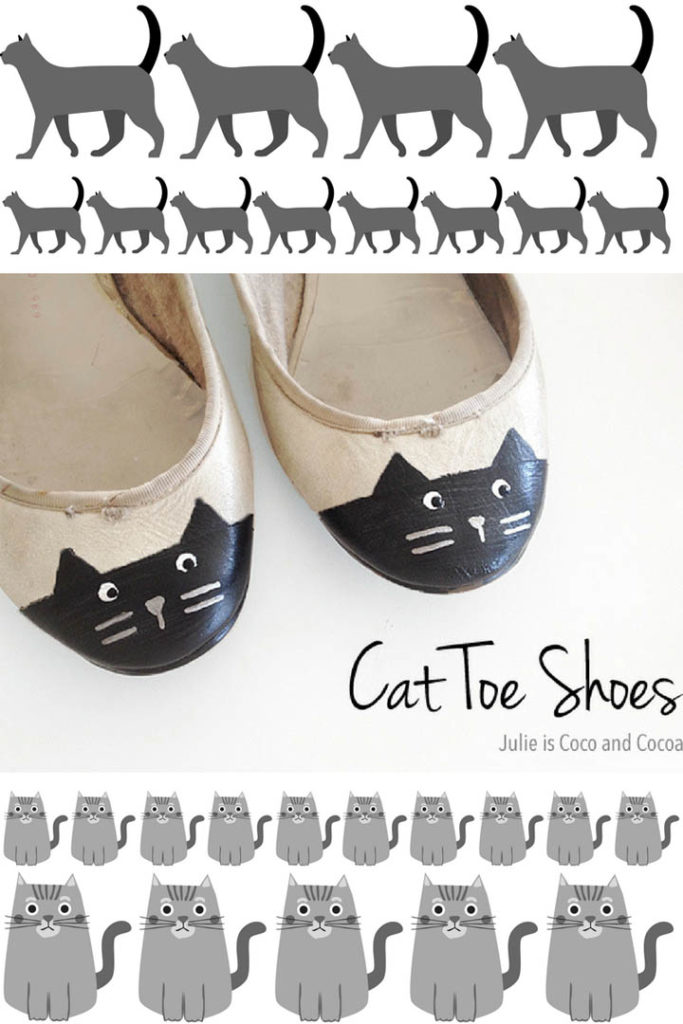 DIY Cat Toe Shoes Upcycle Julie Measures DIY Cat Toe Shoes Upcycle Julie Measures