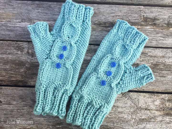 Snowman Knit Gloves