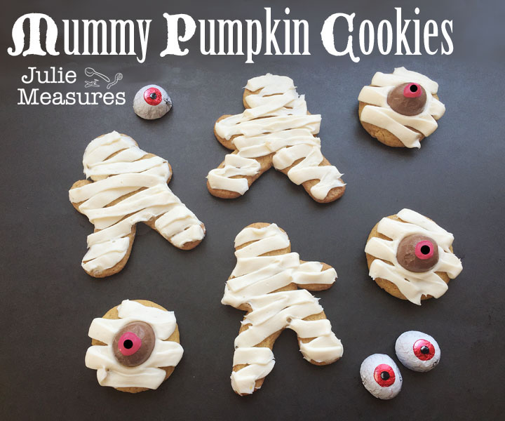Mummy Pumpkin Cookies