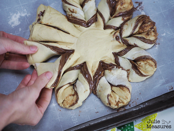 Chocolate Hazelnut Snowflake Pastry