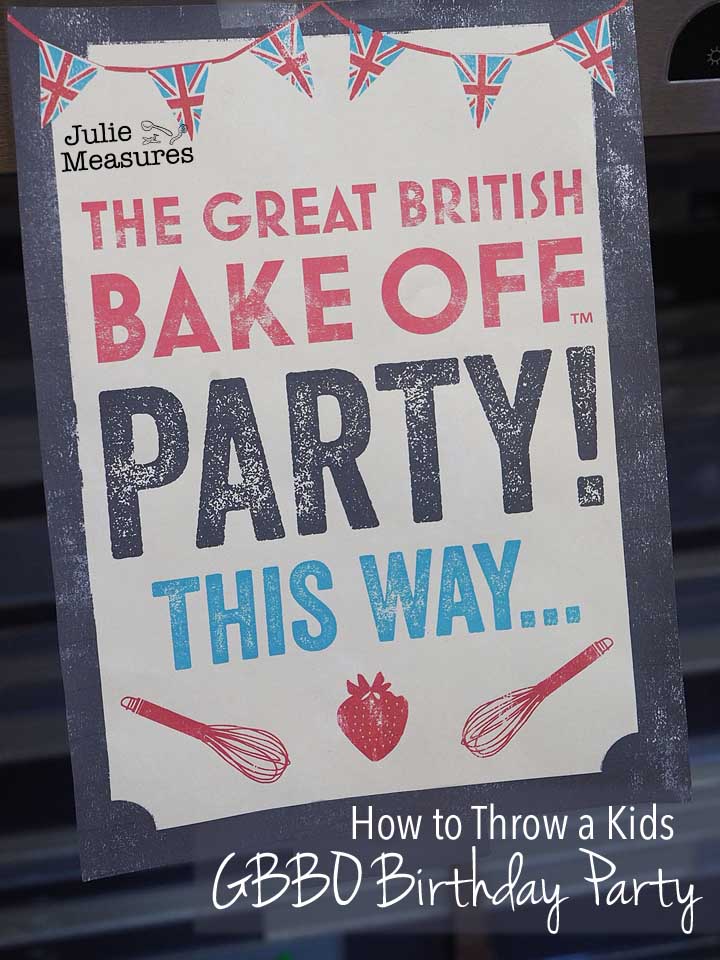 Great British Bake Off Kids Birthday Party