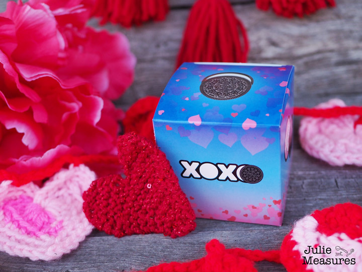 Valentine Boxes Knit Heart Pattern