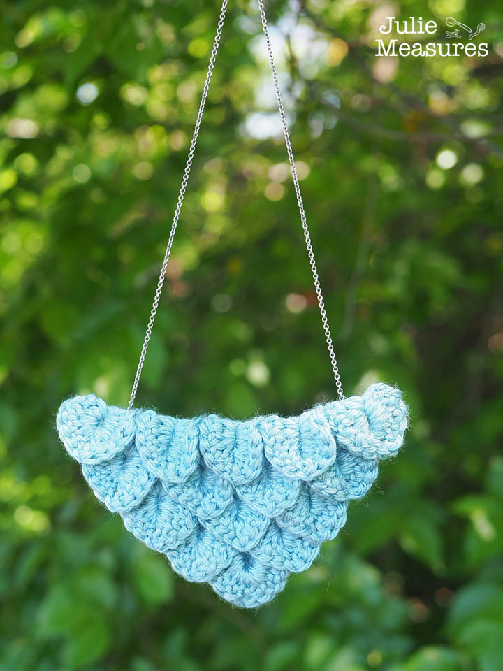 Game of Thrones Inspired Dragon Scale Necklace and Dragon Egg - Crochet