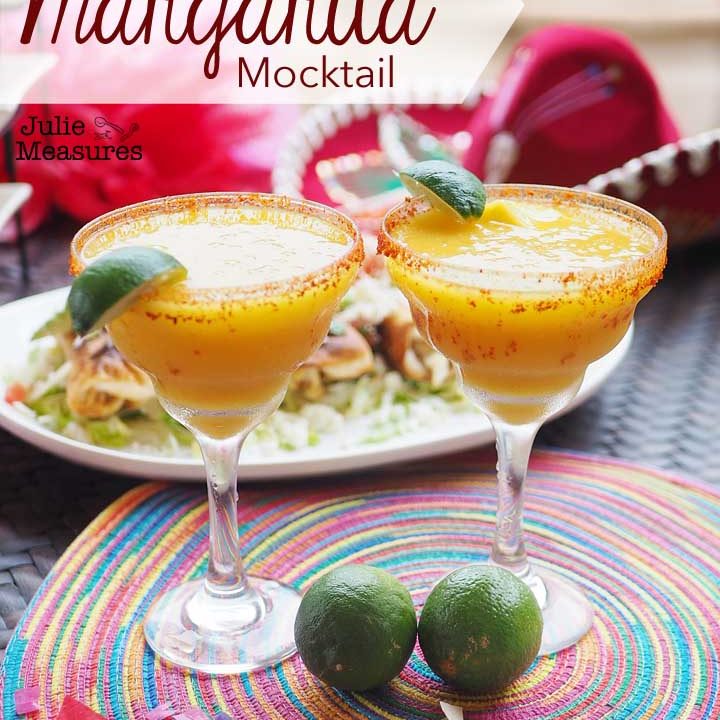 Passion Fruit Mango Margarita Mocktail