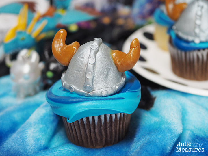 Viking Helmet Cupcakes