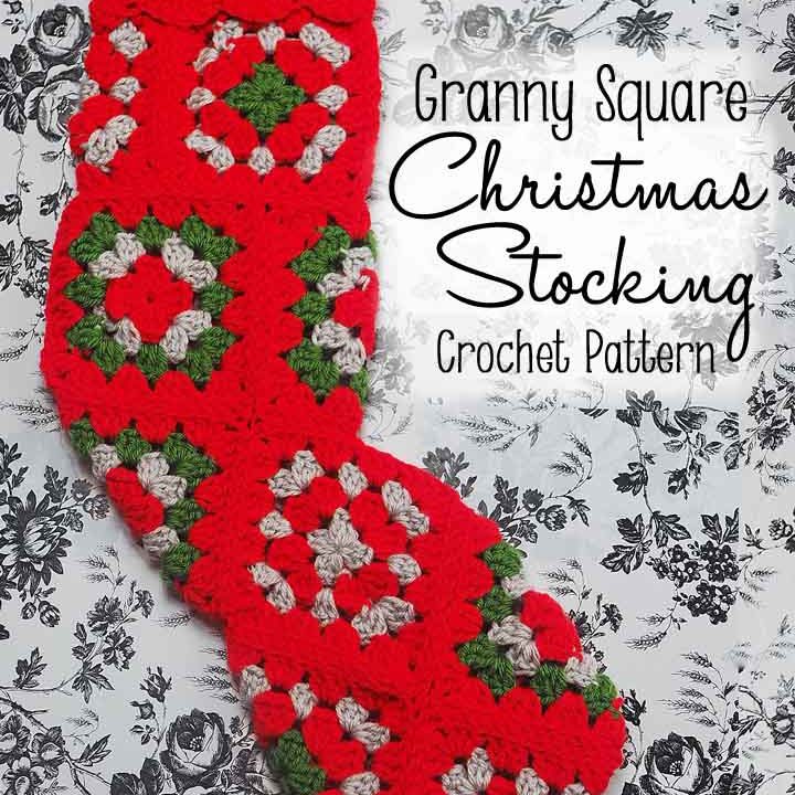 Granny Square Crochet Christmas Stocking