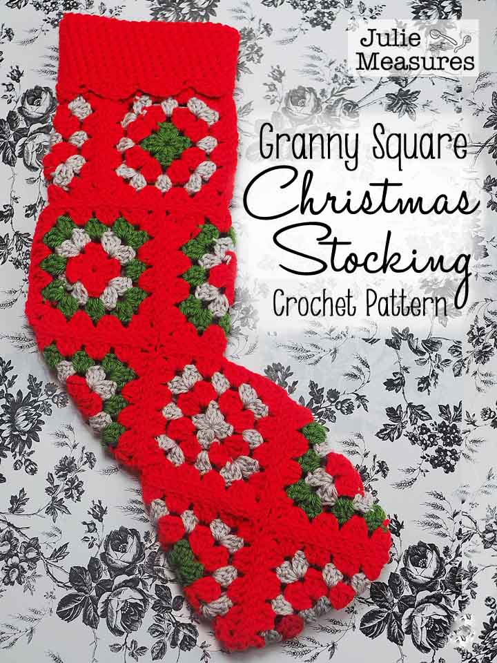 Granny Square Crochet Christmas Stocking