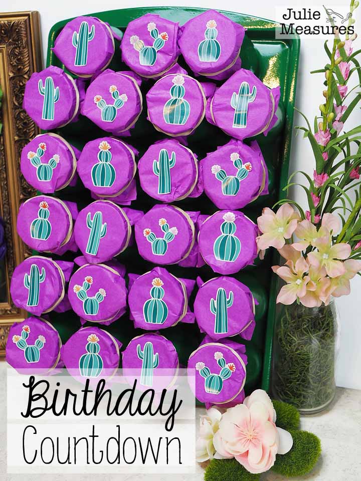 DIY Birthday Countdown Calendar Julie Measures DIY Birthday Countdown Calendar Julie Measures