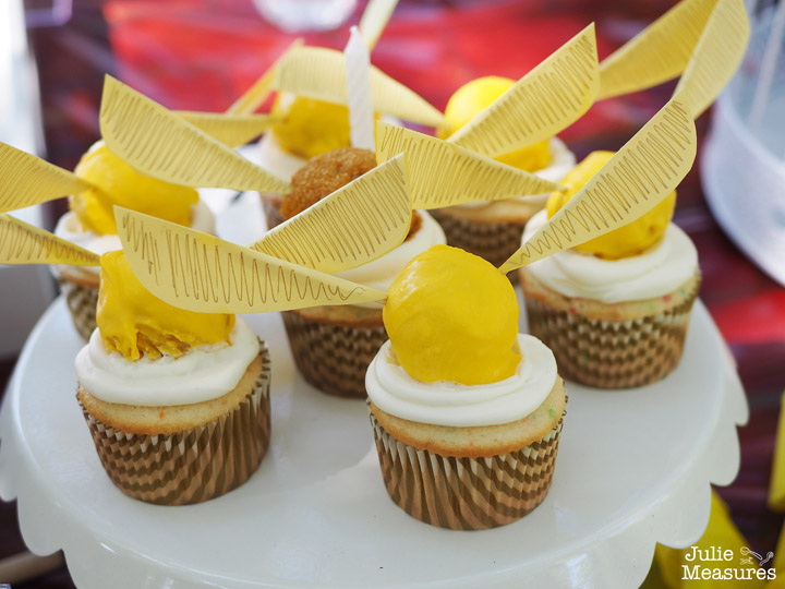 Golden Snitch Cupcakes