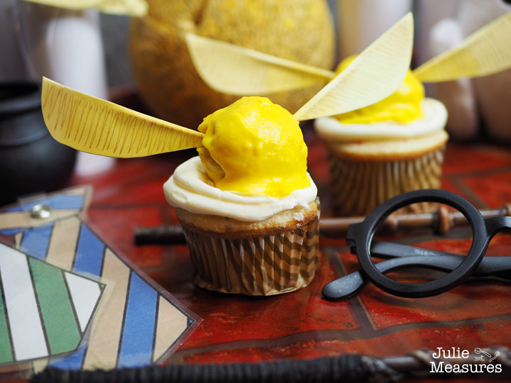 Golden Snitch Cupcakes