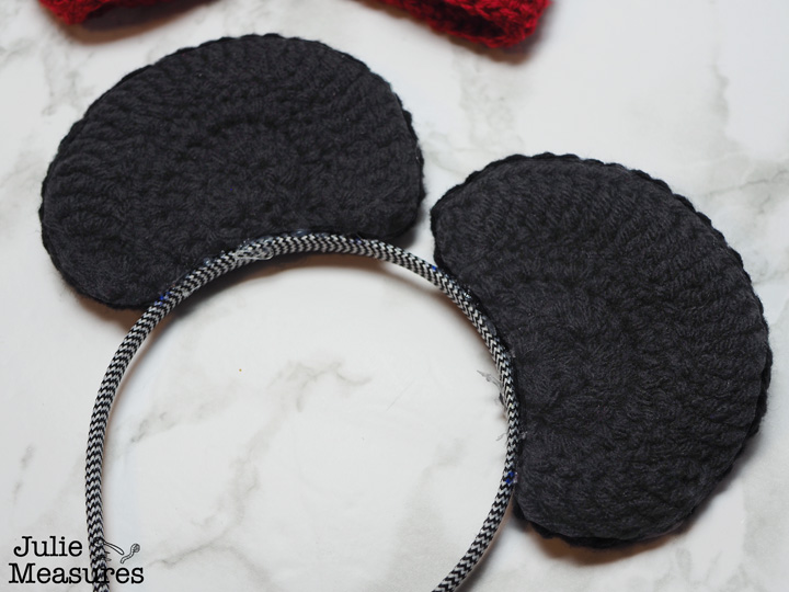 Crochet Minnie Mouse Ears Headband