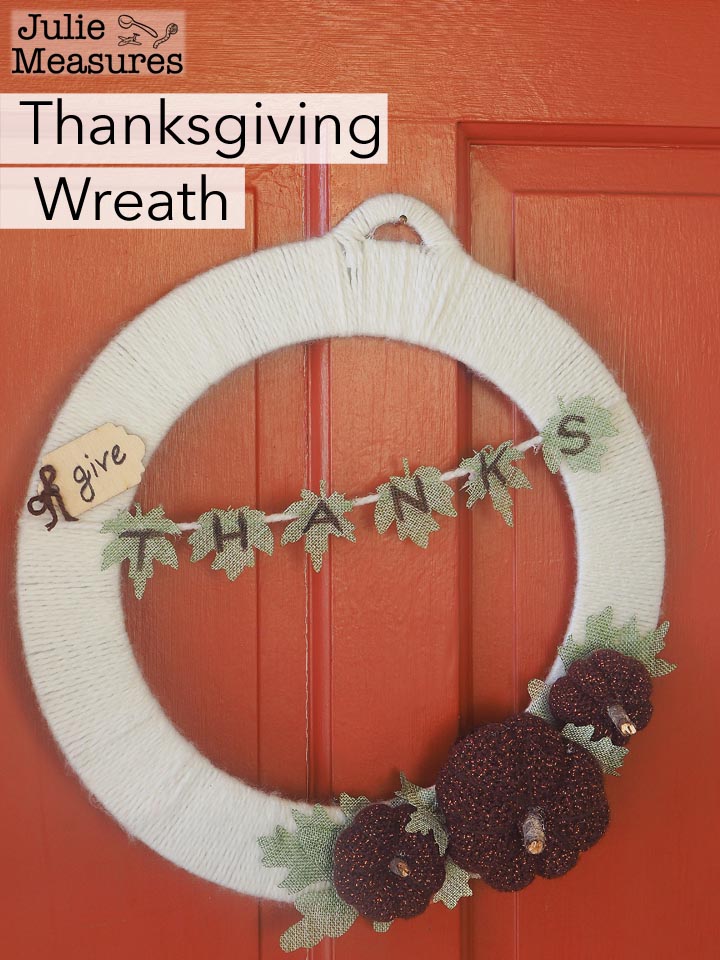 Give Thanks Thanksgiving Wreath