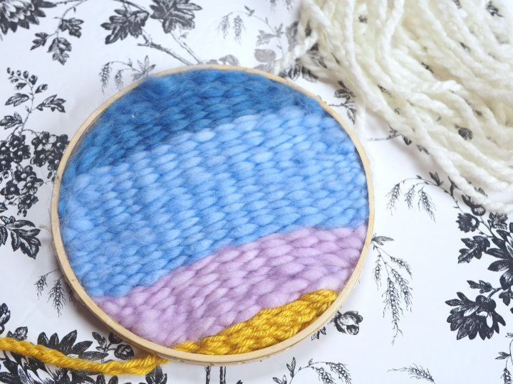 Embroidery Hoop Yarn Weaving