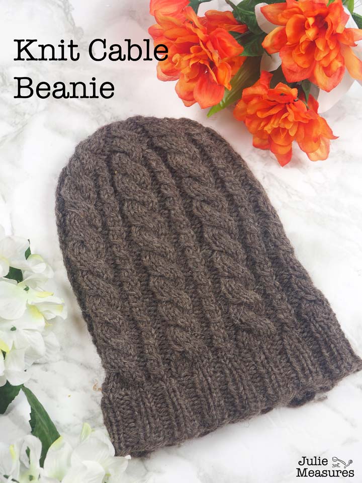 Knit Cable Beanie Pattern
