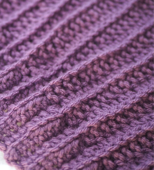 Easy Ribbed Beanie - Free Crochet Hat Pattern - Julie Measures